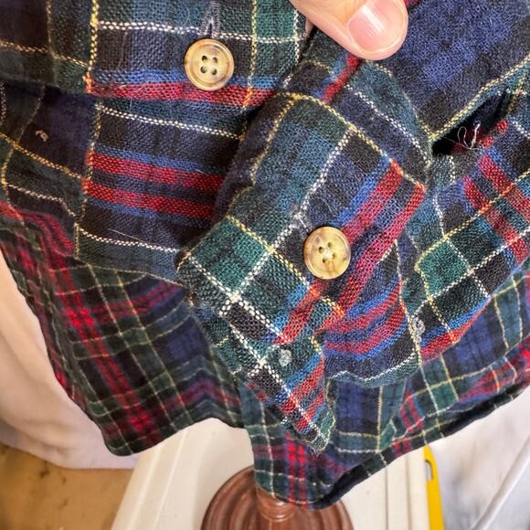 Pendleton Allison Tartan Wool Shirt XL Made in USA Plaid Button Up Vintage - Picture 4 of 12